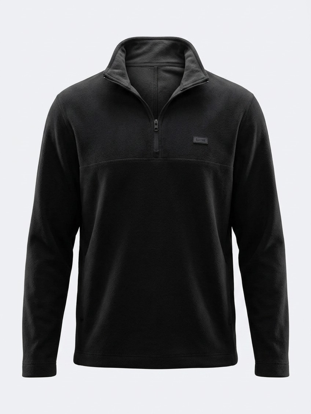 RAINS Addis Fleece Half Zip Pullover Black Mens Unisex Size Medium Jacket